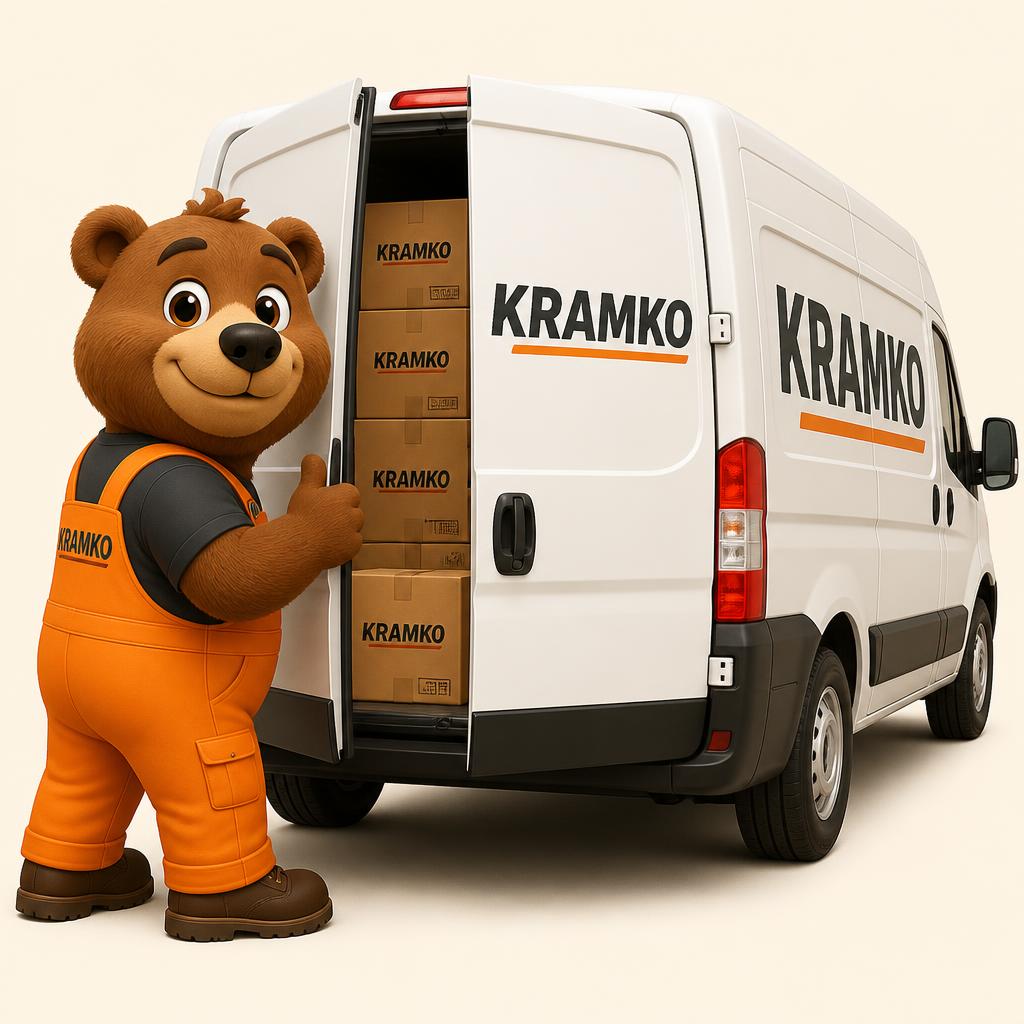 Medo Maks zapira zadnja vrata polnega KRAMKO kombija